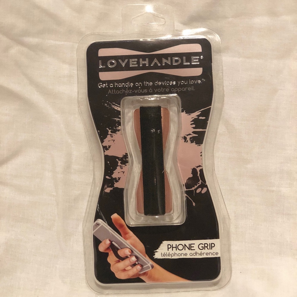 Love Handle Phone Grip in Rose Gold
